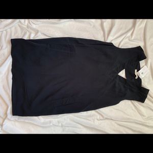 Tuxedo inspired black dress